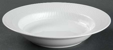 White Plain Rim Soup Bowl