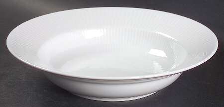 White Plain 9" Round Vegetable Bowl