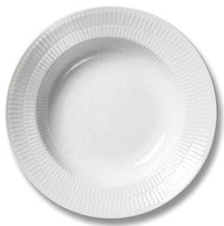 White Plain 12" Deep Round Platter