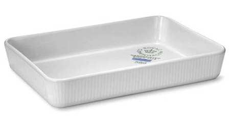 White Plain 10" Rectangular Baker