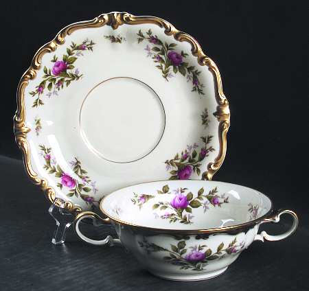 626 Flat Cream Soup Bowl & Saucer Set