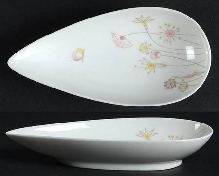 3331 (Floral, Fortuna Shape) Puzzle Tray/Nut Dish