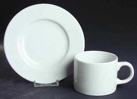 Bianco Flat Cup & Saucer Set