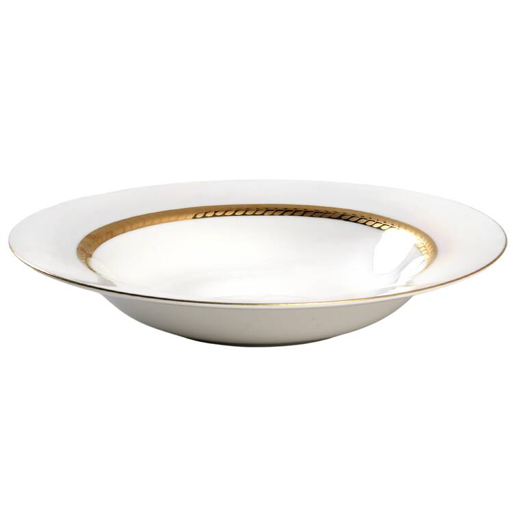 Imperial Gold Large Rim Soup Bowl