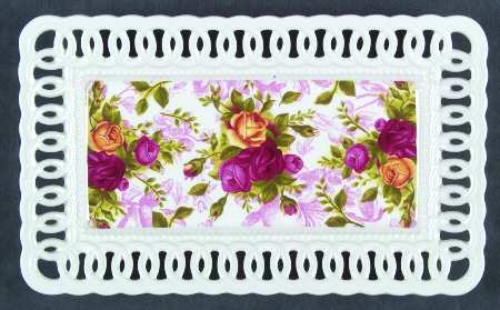 Old Country Roses Pierced (Giftware) Rectangular Tray