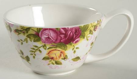Old Country Roses Pierced (Giftware) Cup for Individual Teapot & Lid with Cup