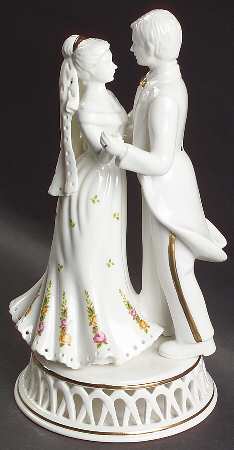 Old Country Roses (Wedding) Bride and Groom Cake Topper
