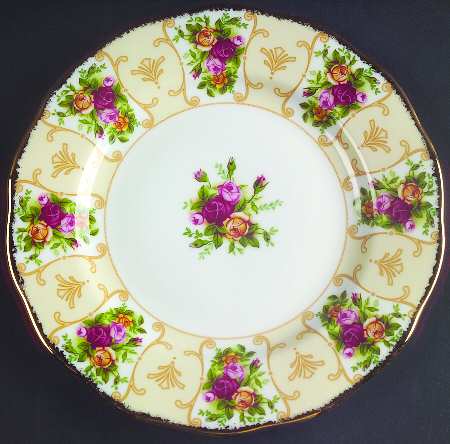 Rose Cameo Peach Salad/Dessert Plate