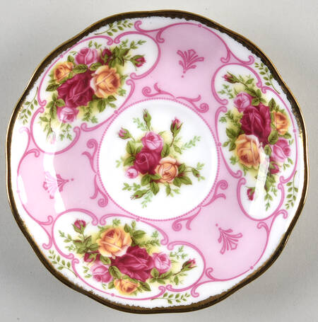 Rose Cameo Pink Saucer for Footed Cup