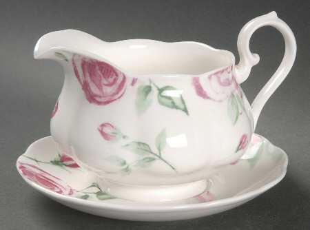 Rose Clouds Gravy Boat & Underplate