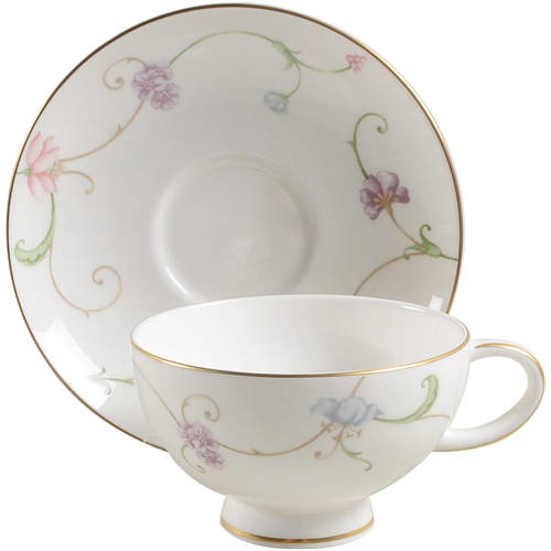 Mille Fleures Footed Cup & Saucer Set