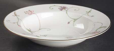 Mille Fleures Large Rim Soup Bowl