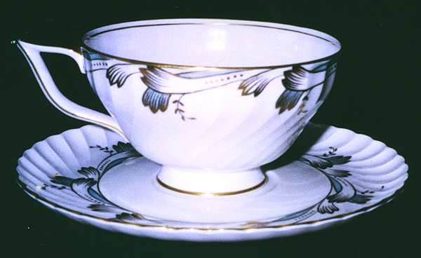 Rot210 Footed Cup & Saucer Set