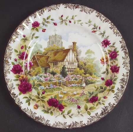 Old Country Roses Cottage Salad Plate