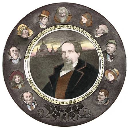 Dickens Portrait Dinner Plate