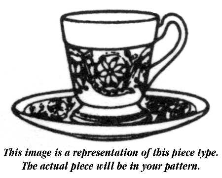 Winchester Footed Demitasse Cup & Saucer Set