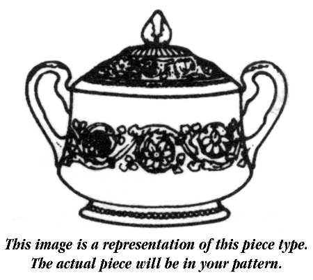 Morning Glory (No Trim) Sugar Bowl & Lid