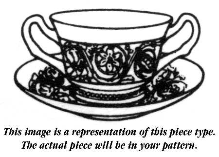 Winchester Footed Cream Soup Bowl & Saucer Set