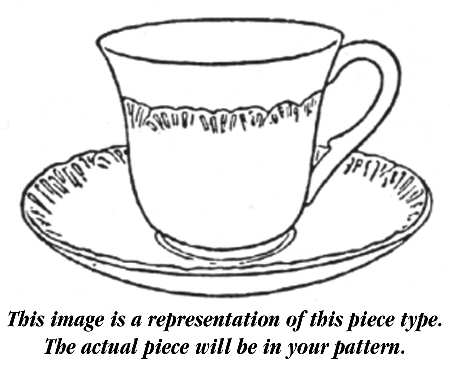 Swallow (No Trim) Demitasse Cup & Saucer Set