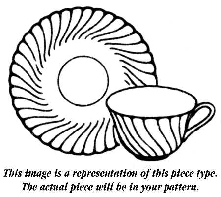 Cascade Oversized Cup & Saucer Set