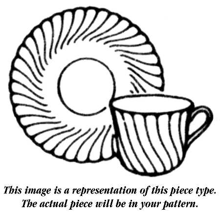 Windrush Flat Demitasse Cup & Saucer Set