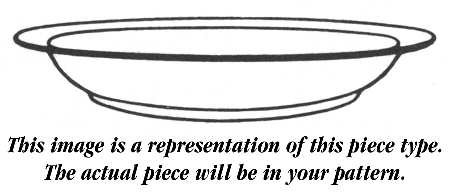 Florentine Turquoise Rim (No Center, White Body) 8" Oval Vegetable Bowl