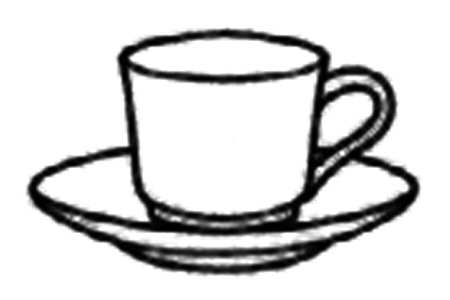 Silk Garland Flat Demitasse Cup & Saucer Set