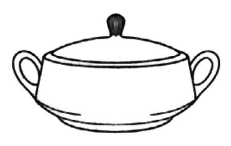 Kensington Palace Round Covered Vegetable