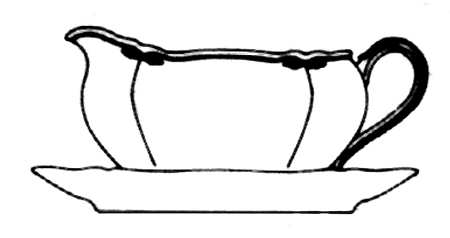 Blue Treasures Gravy Boat & Underplate (Relish/Butter)