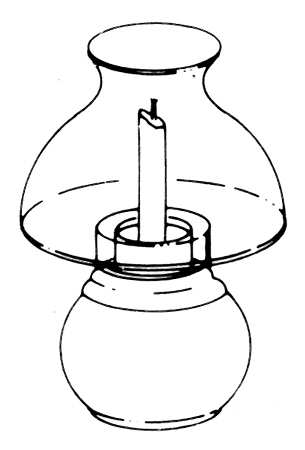 Pueblo Moon Hurricane Lamp & Globe