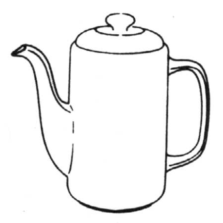 California Dreaming Tea/Coffee Pot & Lid
