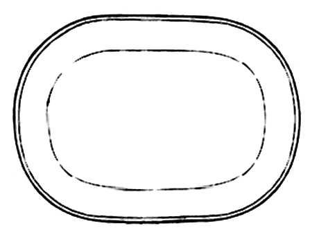 Kashmir 13" Oval Serving Platter