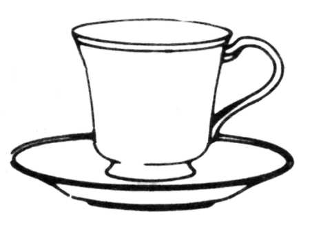 Georgian Gold Footed Cup & Saucer Set