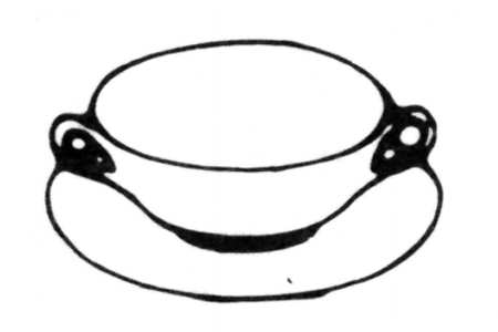 Etienne Footed Cream Soup Bowl & Cup Saucer Set