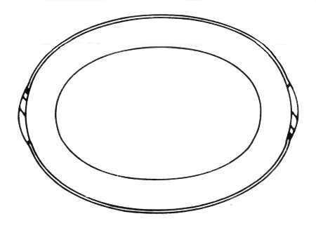 Georgian Gold 14" Oval Serving Platter