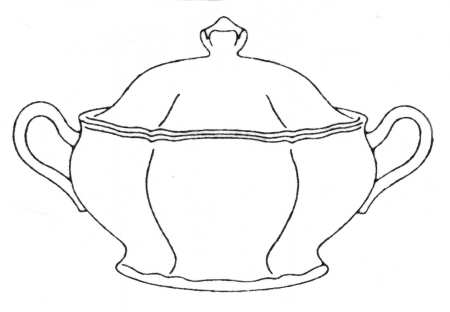 Floral Sonnet Round Covered Vegetable