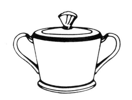Georgian Gold Sugar Bowl & Lid