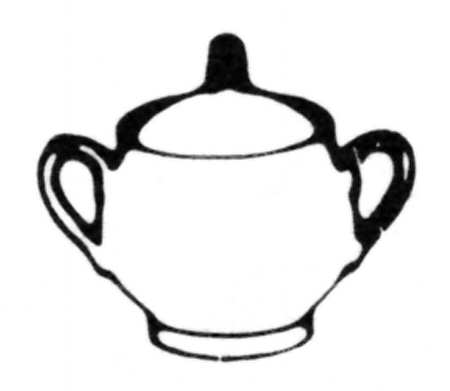 Lace White Sugar Bowl & Lid
