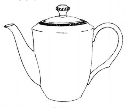 Oakleigh Tea/Coffee Pot & Lid
