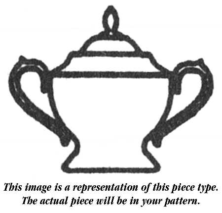 Petite Rose 1999 Shape Sugar Bowl & Lid