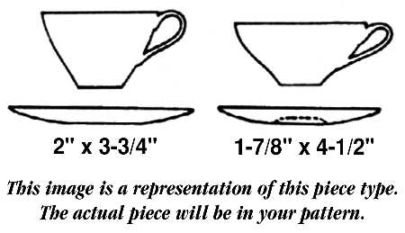 Classic Scroll Flat Cup & Saucer Set