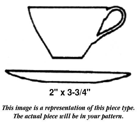 Mandalay Flat Cup & Saucer Set