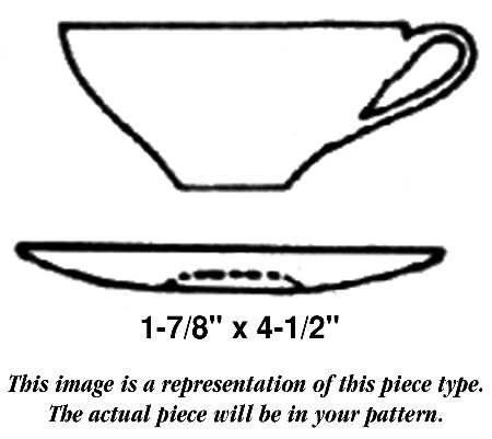Mandalay Flat Cup & Saucer Set