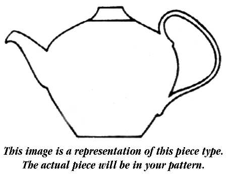 Dawn Rose Teapot & Lid