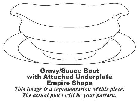 Marlborough Blue Gravy Boat with Attached Underplate
