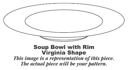 Dogwood (Gold Trim) Rim Soup Bowl