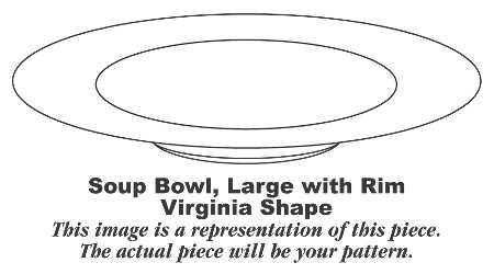 Festival Large Rim Soup Bowl