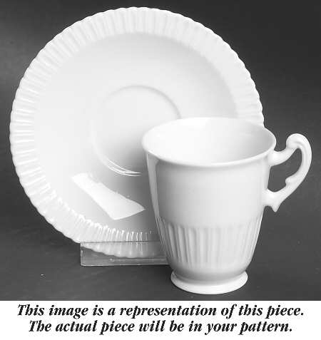 Lancaster Footed Demitasse Cup & Saucer Set