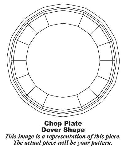 Americana Green Chop Plate (Round Platter)