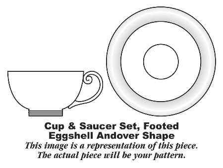 HLC2195 Footed Cup & Saucer Set
